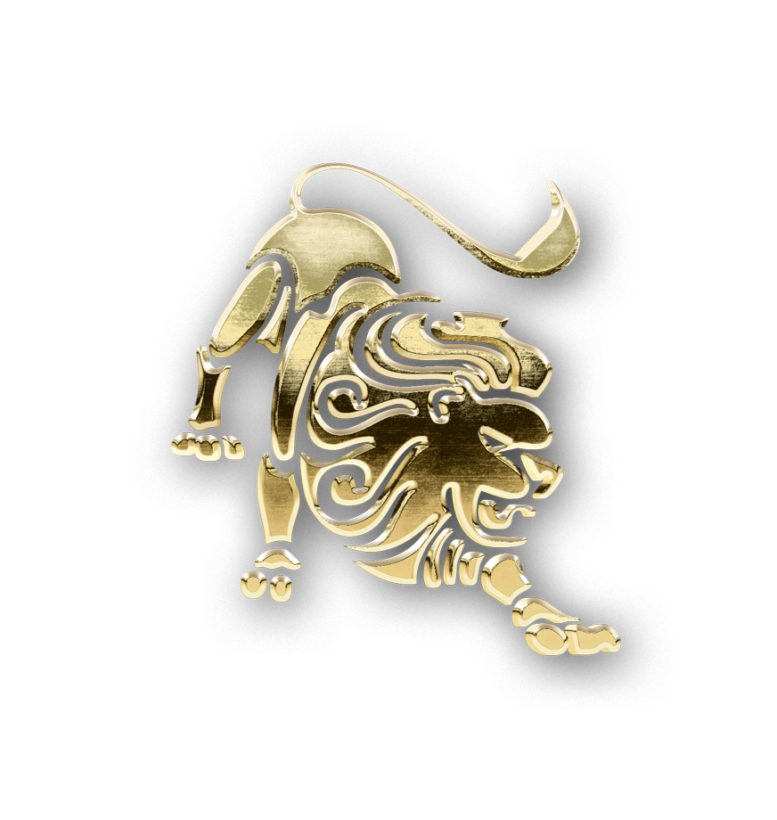 Leo golden zodiac symbol png, Leo gold symbol PNG, gold Leo PNG transparent images download